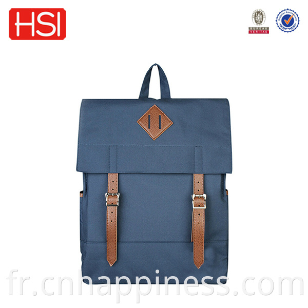 Fonctions multiples Popular confortable Canvas Back Backpack Unisexe Unisexe Rétractable Zipper Arquage Sprle Angleterre Style